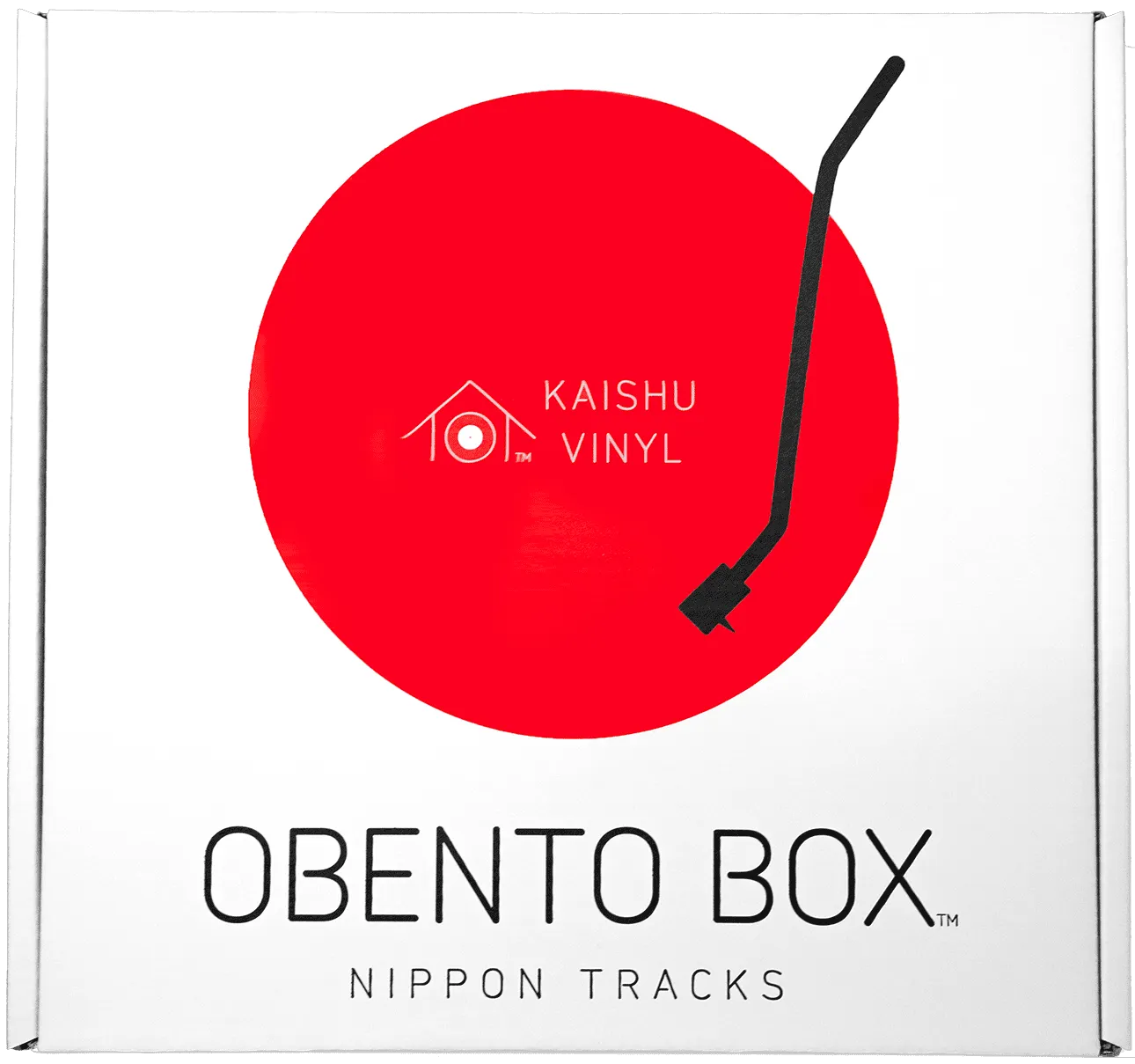 OBENTO BOX with its red record and black tonearm design